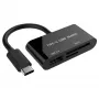 USB-C SDXC / kombinuotas kortelių skaitytuvas / juodas
