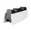 Įkrovimo sistema FIXED FIXPS5-DCC-BW, skirta PlayStation 5, laidinė, juoda balta