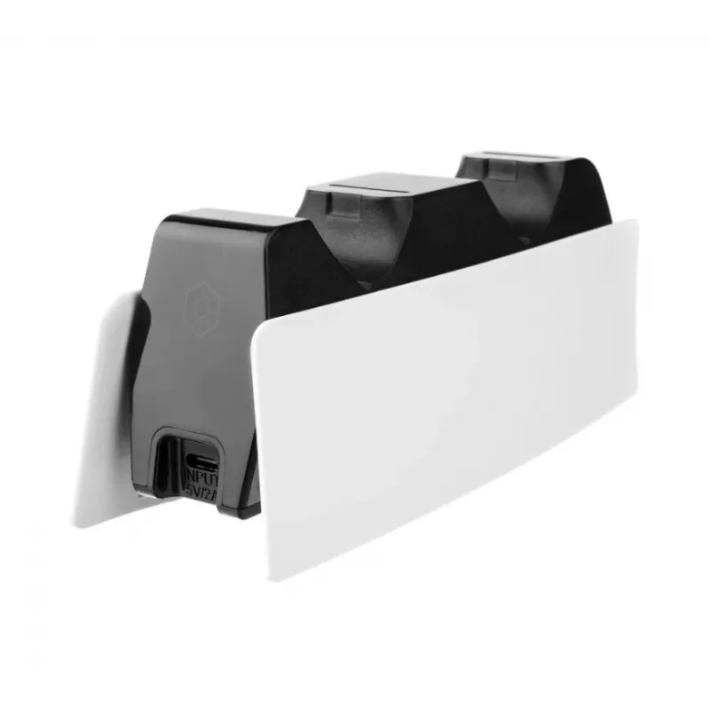 Įkrovimo sistema FIXED FIXPS5-DCC-BW, skirta PlayStation 5, laidinė, juoda balta