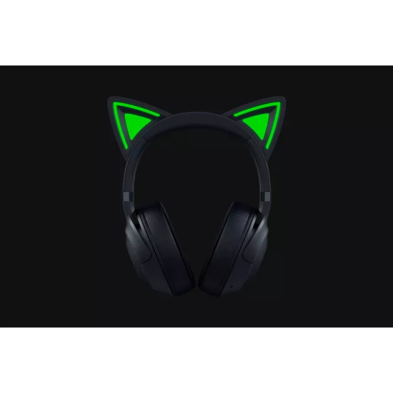 Ausinės Razer Kraken Kitty V2 BT — Belaidis Bluetooth, circumauralinis, galvos juosta, 20–20000 Hz, 325 g, juodos spalvos
