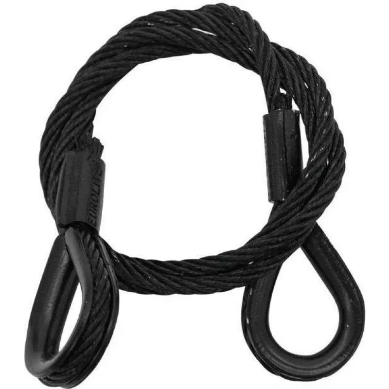 Plieninis lynas EUROLITE 5801049B 600x3 mm juodas su antgaliu
