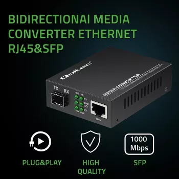 Medijos keitiklis SWITCH Ethernet 1x RJ45 1x SFP