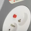 Prailginimo ritė MONTIS MT189-10 — 10 m ištraukiamas laidas, 2 kintamosios srovės lizdai, pilka, plastikinis korpusas