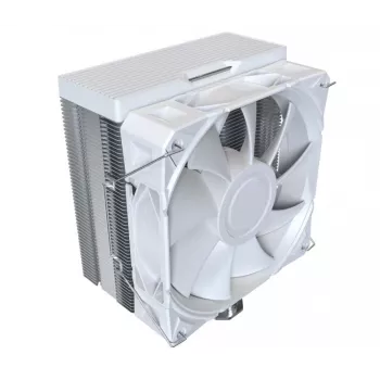 CPU aušintuvas Montech NX400, 120 mm ventiliatoriai, baltas, matmenys 156×74×120 mm, TDP 270 W