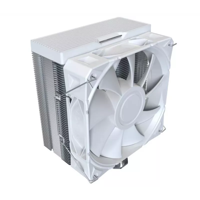 CPU aušintuvas Montech NX400, 120 mm ventiliatoriai, baltas, matmenys 156×74×120 mm, TDP 270 W