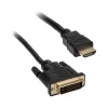 Vaizdo kabelio adapteris Akasa AK-CBHD06-20BK 2m DVI-D HDMI juodos spalvos