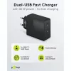 Vidinis įkroviklis Goobay 61757 Greitasis įkrovimas USB Type-C 2 prievadai Juodas