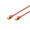 Tinklo kabelis Digitus CAT 6A S/FTP RJ-45 Cat6a 2m Raudonas