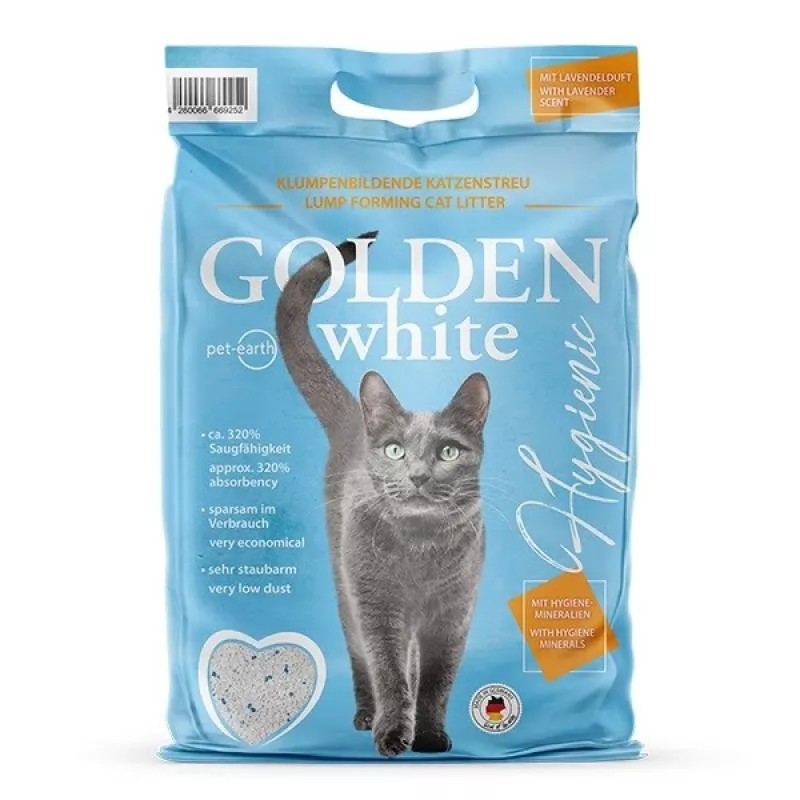 Kačių kraikas Golden Pilka 14 kg bentonitinis sulipantis, levandų kvapo, nedulkėjantis, nelimpantis