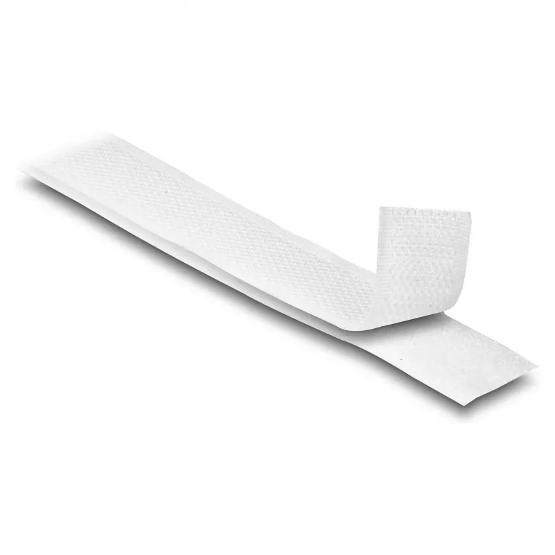 DeLOCK tvirta „Hook-and-Loop“ juosta 10 m x 20 mm balta