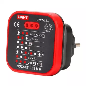 UNI-T UT07A-EU elektros lizdo testeris