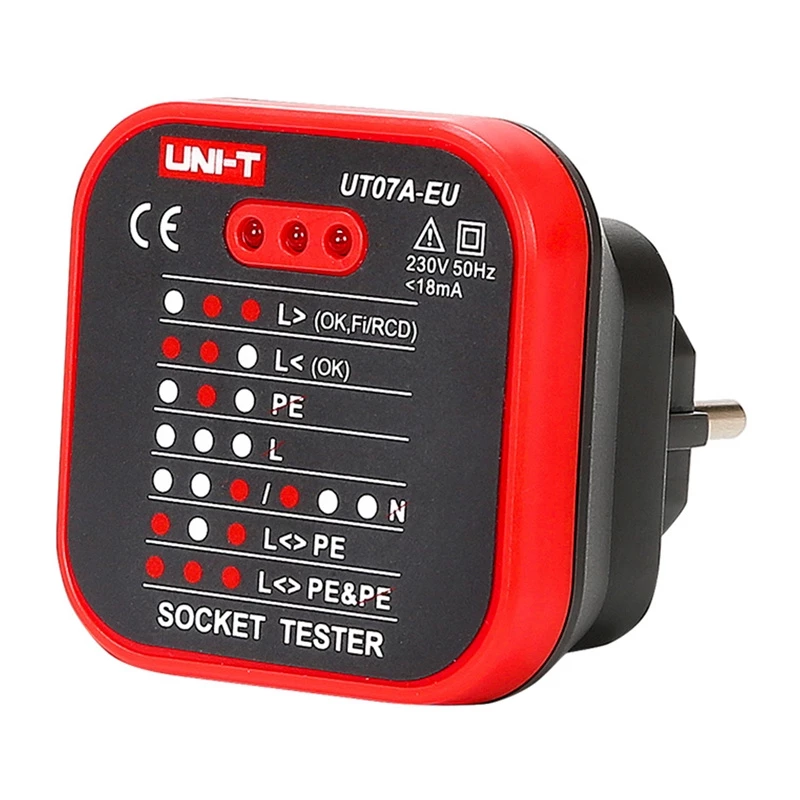 UNI-T UT07A-EU elektros lizdo testeris