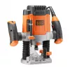Freza / apdailos freza Juoda & Decker KW1200EKA-QS — kompaktinė freza su reguliuojamais gylio nustatymais, ergonomiškas dizainas