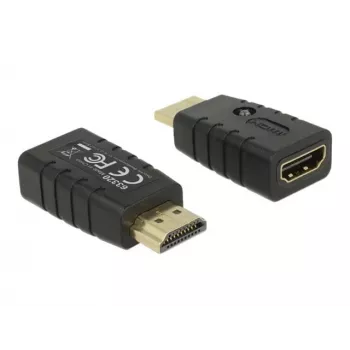 Adapteris HDMI (kištukas) > HDMI (lizdas), EDID emuliatorius (juodas)