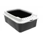 Atviras kačių tualetas rotho Bonnie Cat 572×393×209 mm, technopolimeras, 30 l, juoda/pilka