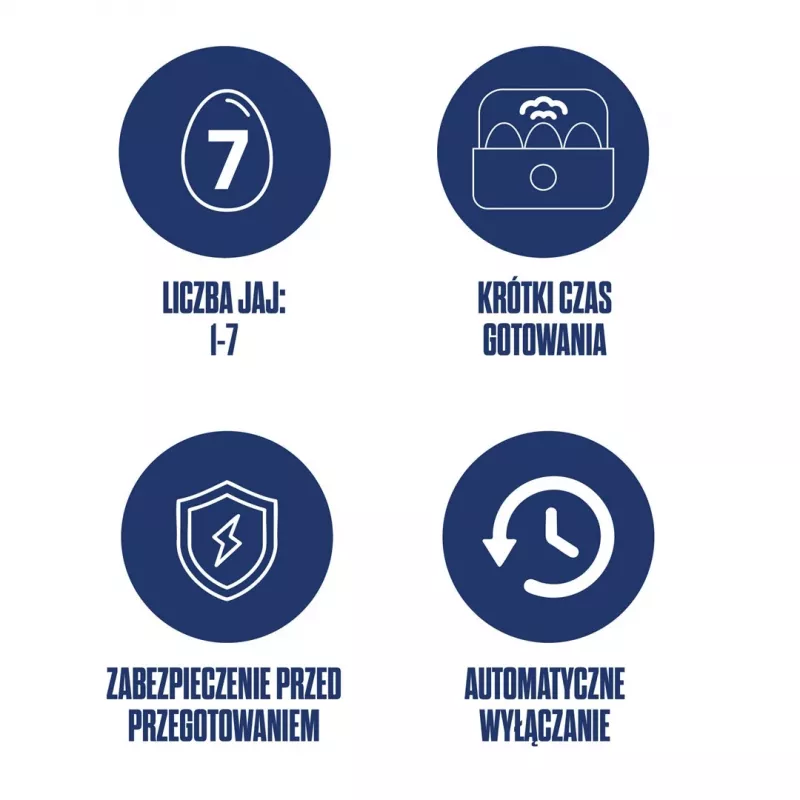 Kiaušinių virimo aparatas Westinghouse WKEB201EU — stalinis elektrinis kiaušinių viriklis iki 7 kiaušinių