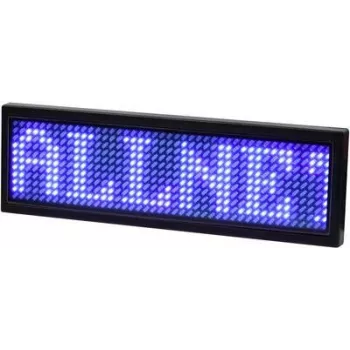 ALLNET elektroninis programuojamas vardinis ženklelis Serial - mėlynos spalvos