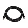 LAN pataisinis laidas Extralink Cat5e FTP 5 m, varinė vytos poros, RJ-45–RJ-45, juodas
