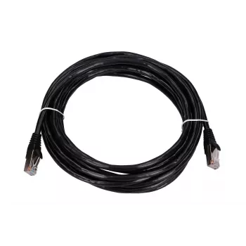 LAN pataisinis laidas Extralink Cat5e FTP 5 m, varinė vytos poros, RJ-45–RJ-45, juodas