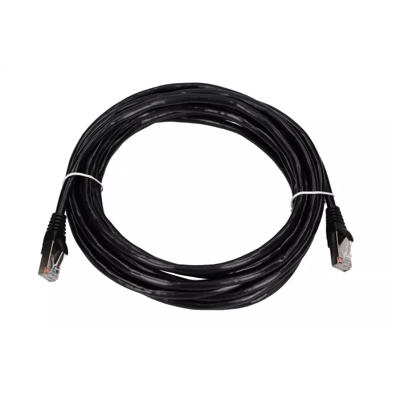 LAN pataisinis laidas Extralink Cat5e FTP 5 m, varinė vytos poros, RJ-45–RJ-45, juodas