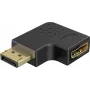 Goobay DisplayPort kampinis adapteris 90° kairėje pusėje, juodas (77132)