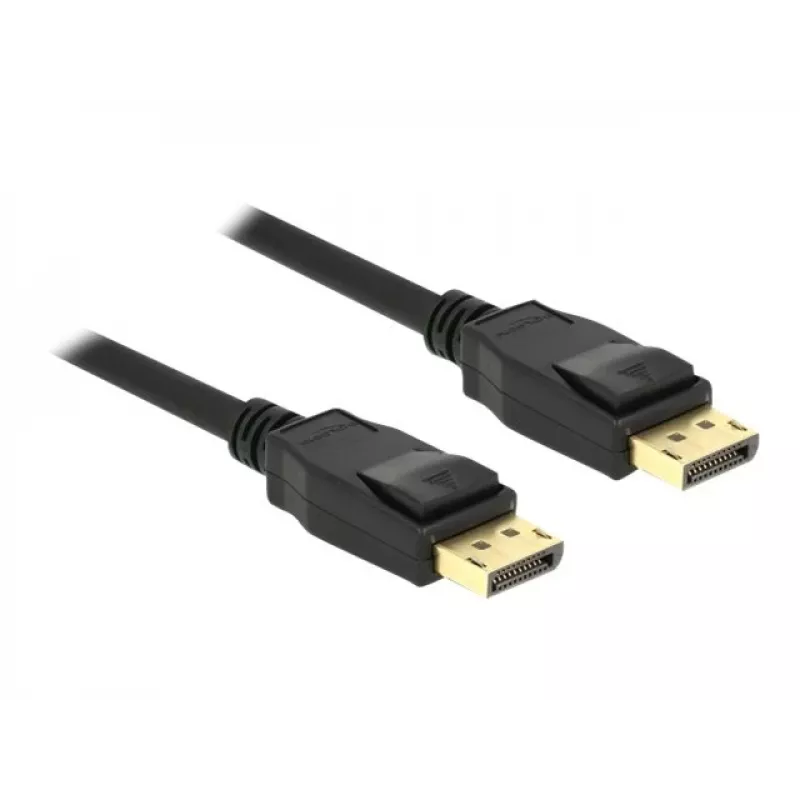 DeLOCK - DisplayPort laidas - DisplayPort (kištukas) į DisplayPort (kištukas) - 1,5 m - 4K palaikymas - juodas (85508)