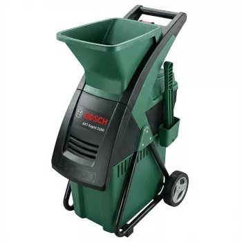 Elektrinis smulkintuvas Bosch AXT RAPID 2200 — 2200 W variklis, pjovimo talpa iki 40 mm