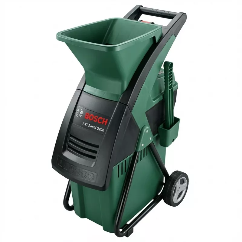 Elektrinis smulkintuvas Bosch AXT RAPID 2200 — 2200 W variklis, pjovimo talpa iki 40 mm
