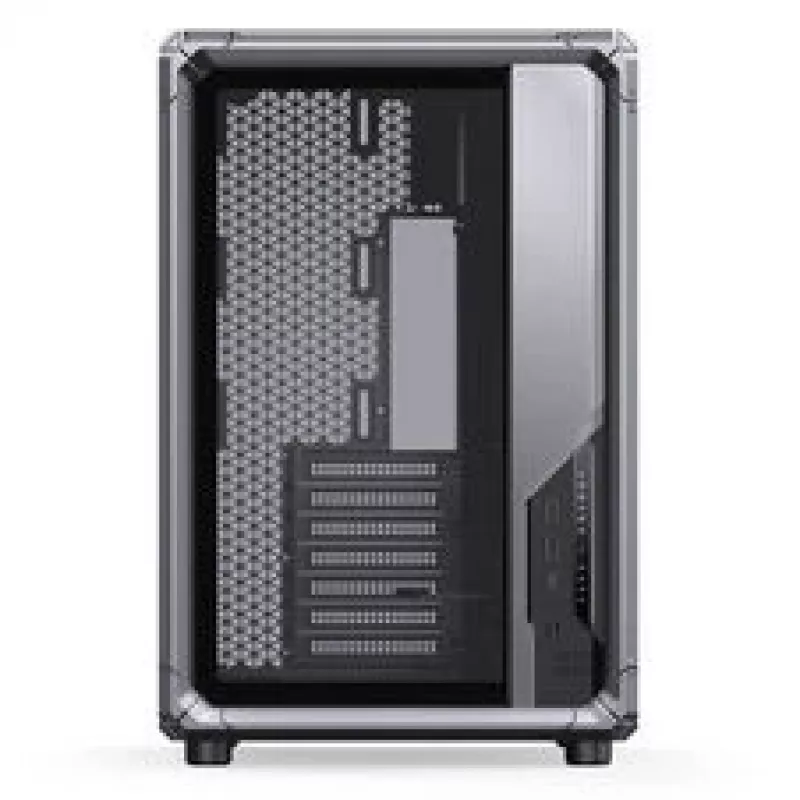 PC korpusas Jonsbo X400, Midi-Tower ATX, grūdinto stiklo šoninis skydas, pilkas