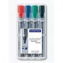 Marker Staedtler 356 B WP4 4 vnt. juoda mėlyna žalia raudona