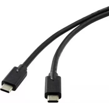 Renkforce RF-4531576 USB kabelis 2 m USB 3.2 Gen 2 (3.1 Gen 2) USB C juodas (RF-4531576)