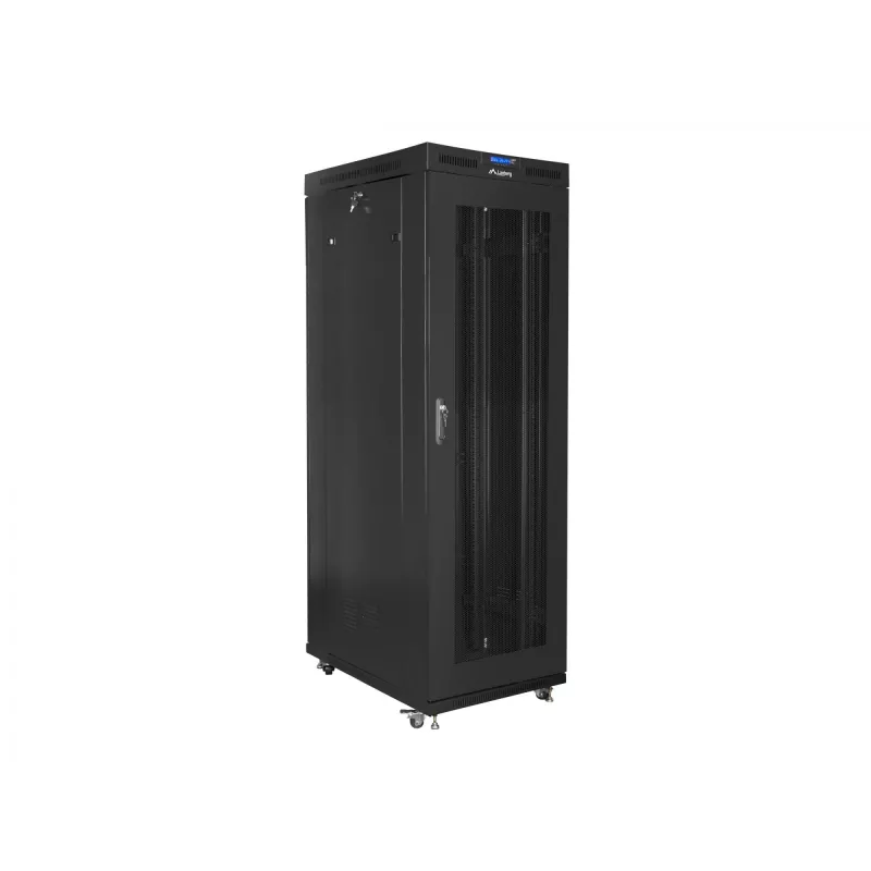 LANBERG 19 colių stovo spinta FF01-8042-23BL 42U 800x1000 mm tinklinėmis durelėmis