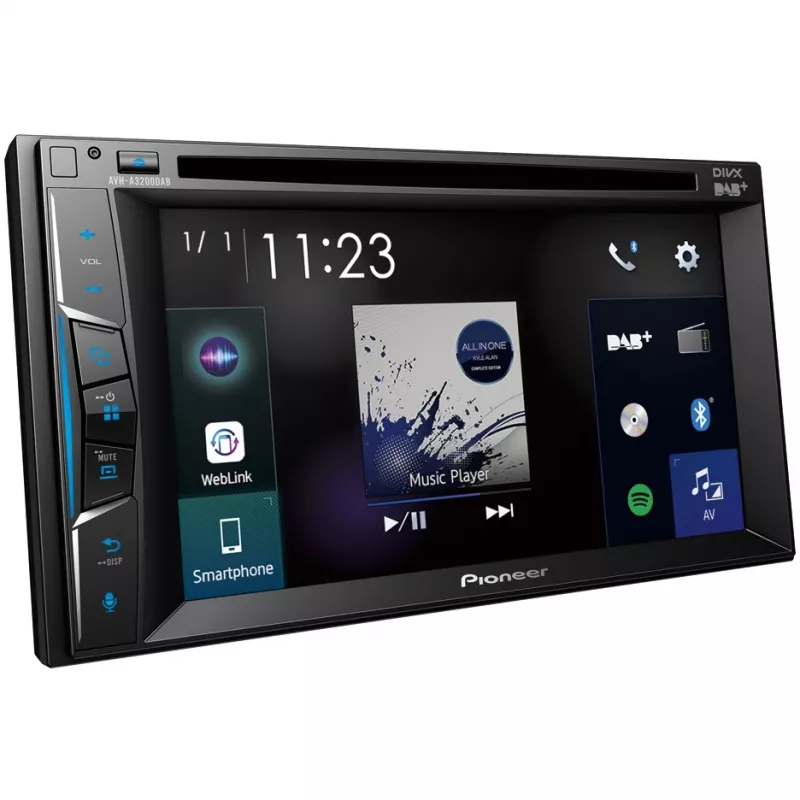 Automobilinis medijos imtuvas Pioneer AVH-A3200DAB Juoda