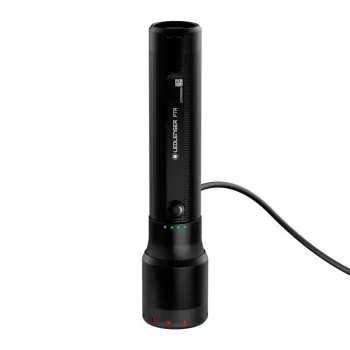 Rankinis žibintuvėlis Ledlenser P7R Juodas įkraunamas LED 1000 liumenų, 3.7V 21700, IP68, 159 mm, 360 g