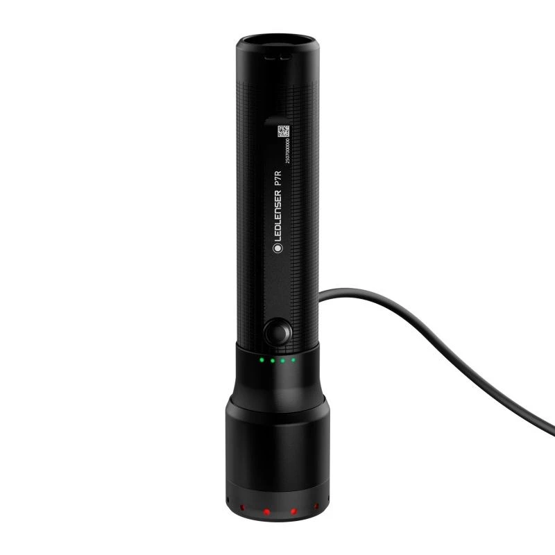 Rankinis žibintuvėlis Ledlenser P7R Juodas įkraunamas LED 1000 liumenų, 3.7V 21700, IP68, 159 mm, 360 g