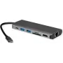 Dokingo stotelė ROLINE 12021123 USB 3.2 Gen 1 Type-C pilka Ethernet 1000 Mbit/s