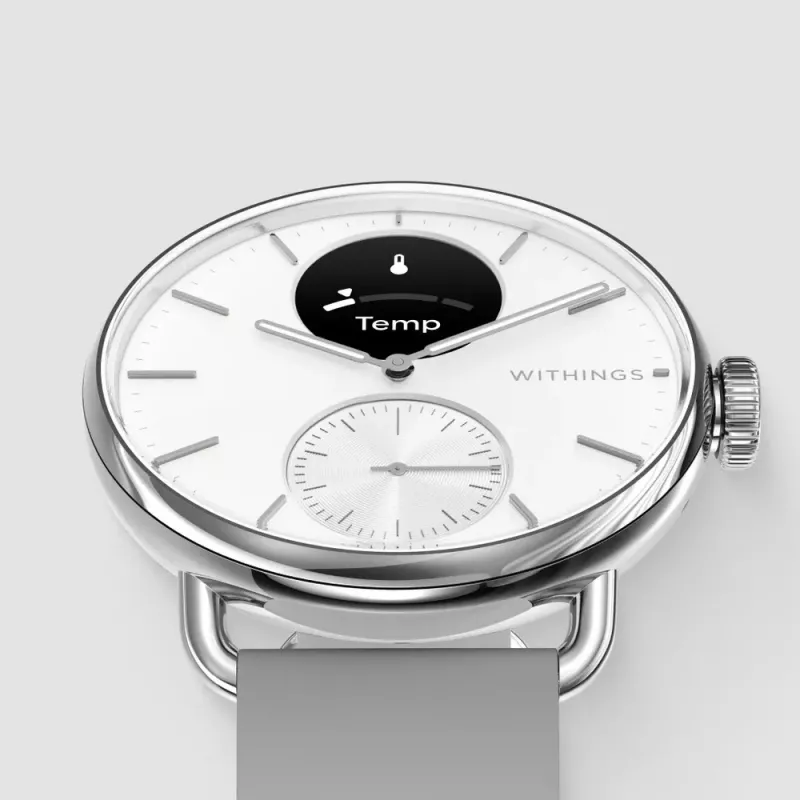 Withings ScanWatch 2 1.6 cm (0.63) OLED 38 mm hibridinis nerūdijančio plieno