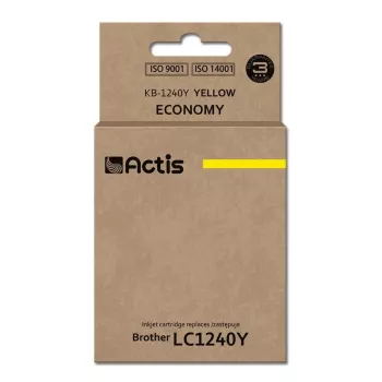 Actis KB-1240Y rašalas (pakaitalas Brother LC1240Y/LC1220Y; standartinis; 19 ml; geltonas)