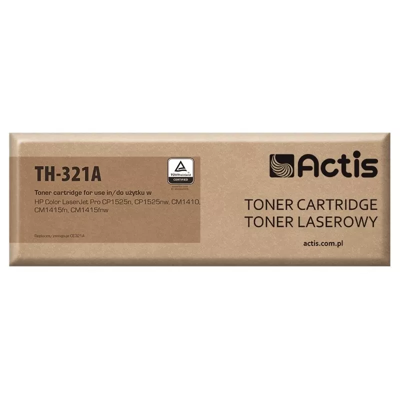 Actis TH-321A Tonerio kasetė (pakaitalas HP 128A CE321A; standartinė; 1300 puslapių; žydra)