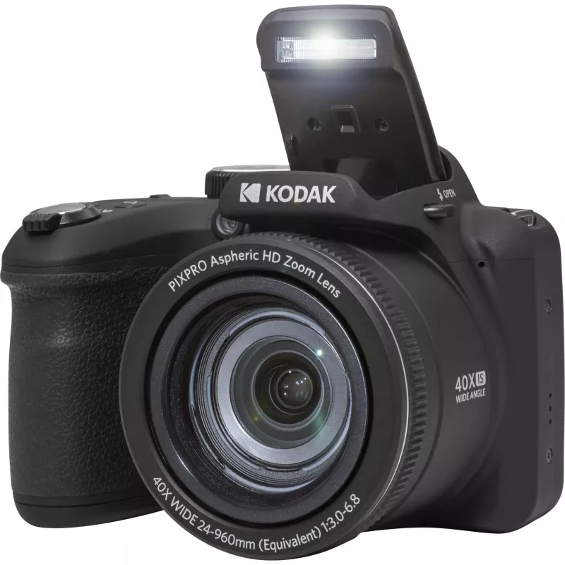 „Astro Zoom AZ405“, 20,68 MP, 5184 x 3888 pikselių, BSI CMOS, 40x, „Full HD“, juoda