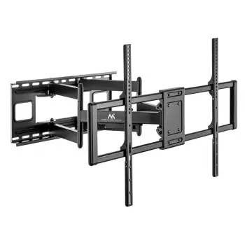 Maclean MC-482 TV sieninio laikiklio kronšteinas 60-120 plokštiems ir išlenktiems televizoriams iki 120 kg, maks. VESA 900x600, pasukamas, pakreipiamas ir pasukamas, universalus televizoriaus laikiklis