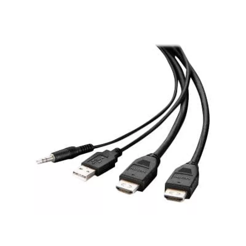Belkin Secure KVM Combo kabelis – vaizdo / USB / garso kabelis – atitinka TAA – USB, mini lizdas, HDMI (kištukas)