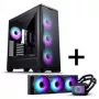 PHANTEKS Eclipse G400A PC korpusas + Glacier M25 Gen2 AiO skysčio aušinimas - juodas