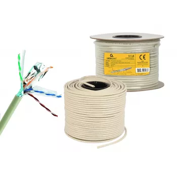 Gembird CAT6 FTP 100 m tinklo kabelis, pilkas F/UTP (FTP)