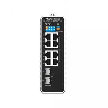 Ruijie Networks RG-NIS2100 valdomas L2 Gigabit Ethernet (10/100/1000) maitinimas per Ethernet (PoE) juodas, nerūdijantis plienas