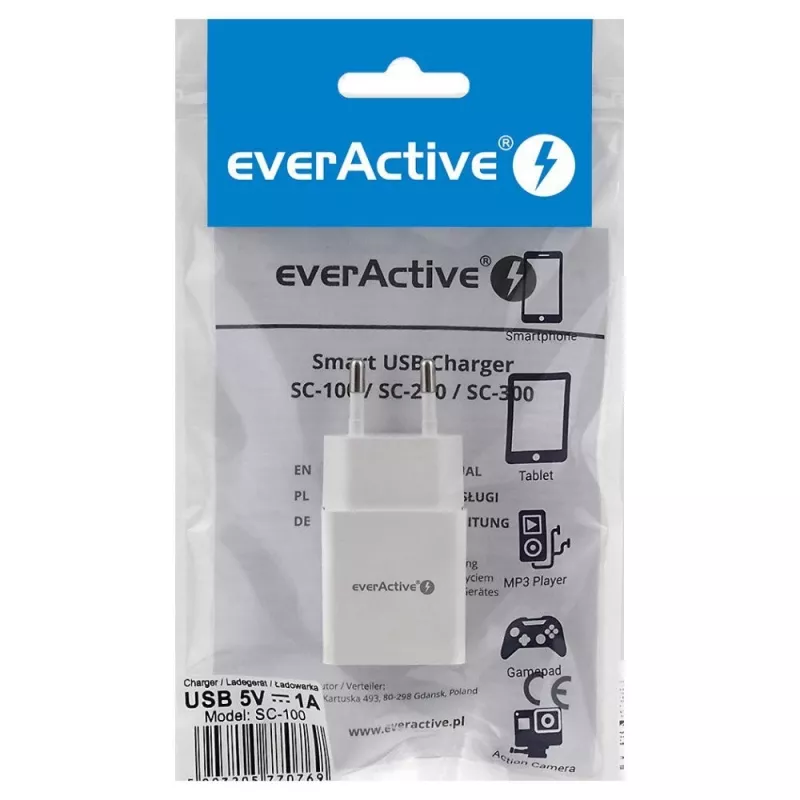 Įkroviklis 1XUSB SC100 1A