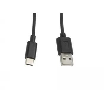 Laidas Lanberg CA-USBO-10CC-0010-BK (USB 2.0 vyriška - USB 2.0, USB, Type C vyriška, 1 m, juodas) (CA-USBO-10CC-0010-BK)