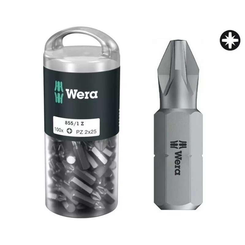 Atsuktuvų antgalių rinkinys Wera 855/1 Z DIY 100 SiS