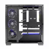 PC korpusas MODECOM Volcano Stellar 5F ATX Midi Tower, grūdintas stiklas, 5 iš anksto sumontuoti ventiliatoriai, USB‑C, palaiko microATX/ATX, maks. GPU 420 mm, CPU aušintuvo aukštis 175 mm
