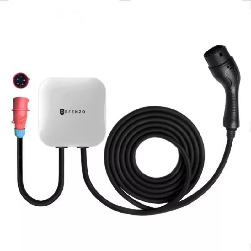 Wallbox DEFENZO Home AC11 DEF1016 11 kW vienfazė EV įkrovimo stotelė, Type 2, 16 A, IP54
